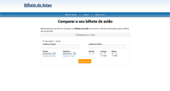 Desktop Screenshot of bilhetedeaviao.com