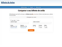 Tablet Screenshot of bilhetedeaviao.com